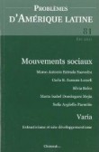 Les mouvements sociaux en Amérique latine (n.81)