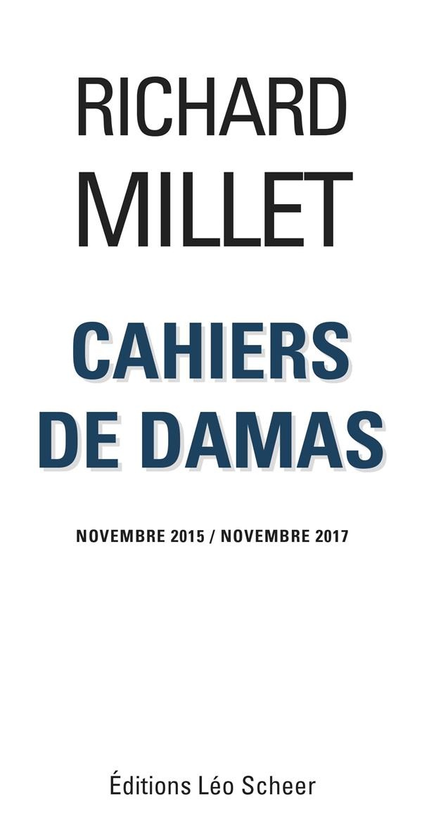 Cahiers de Damas Novembre 2015/Novembre 2017