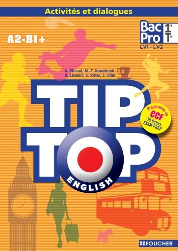 TIP-TOP ENGLISH 1re Tle Bac Pro CD audio