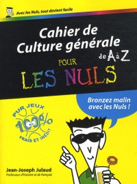 CAHIER CULTURE GENERALE A A Z