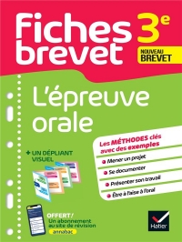 Fiches brevet L'épreuve orale 3e Brevet 2023: fiches de révision & quiz