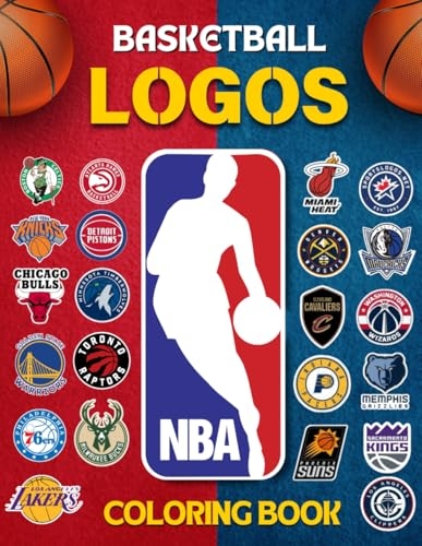 Basketball Logos Coloring Book: 30 NBA Logos to Bring to Life with Colors! [9798311555395]