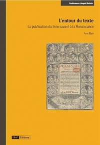 L’entour du texte : La publication du livre savant à la Renaissance