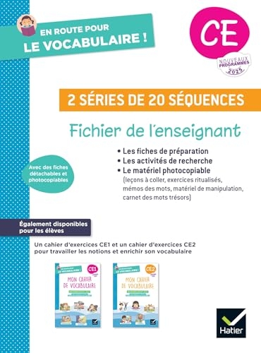 En route pour le vocabulaire ! CE - Ed. 2025 - Fichier de l'enseignant
