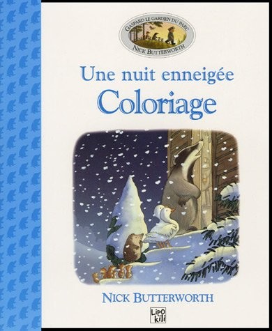 Une nuit enneigée : Livre de coloriage