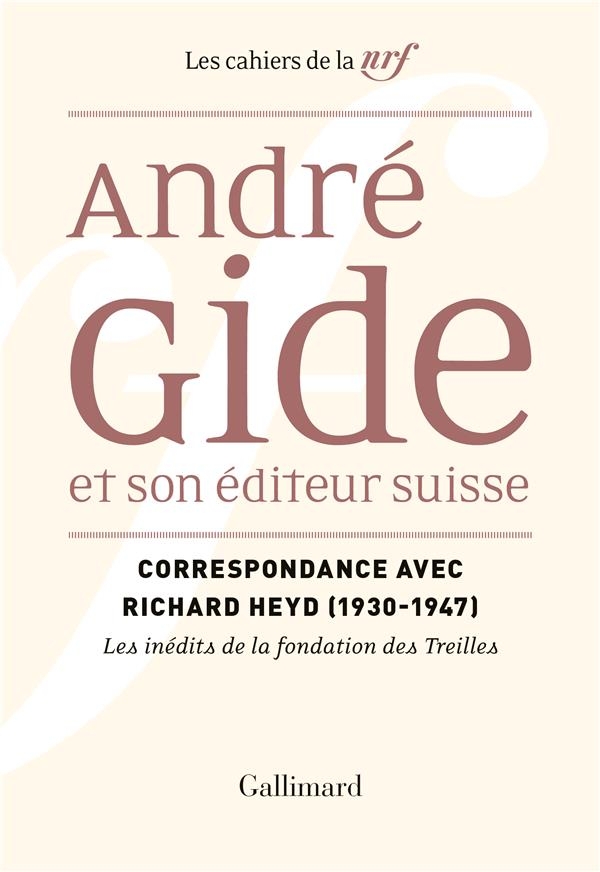 André Gide et son éditeur suisse