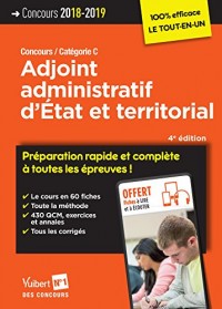 Concours Adjoint administratif d'État et territorial - Préparation rapide et complète à toutes les épreuves ! Concours 2018-2019