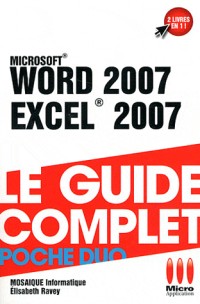 COMPLET POCHE DUO WORD 2007 EXCEL 2007