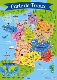 Mes posters d'école: Carte de France - Dès 7 ans