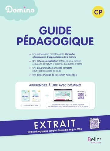 Domino - Guide pédagogique Lecture CP: Apprendre à lire avec Domino