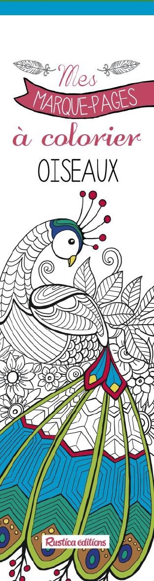 Mes marque-pages à colorier : Plumes