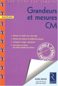 Grandeurs et mesures CM : Programmes 2008
