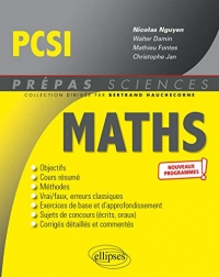 Mathématiques PCSI - Programme 2021