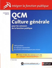 QCM Culture générale - Catégorie A, B, C - 3ème édition