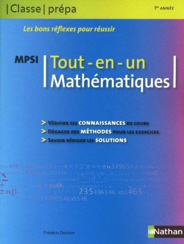 Mathématiques MPSI 1re année : Tout-en-un