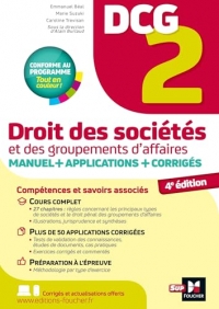 DCG 2 - Droit des sociétés et autres groupements d'affaires - Manuel et applications 2025-2026