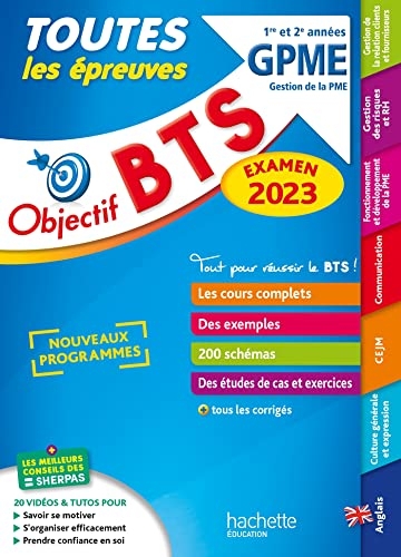 Objectif BTS GPME (1re et 2e années) - Toutes les épreuves, examen 2023