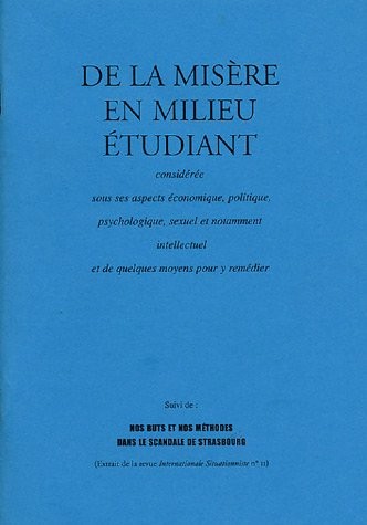 Misère en milieu étudiant [9782911199059]