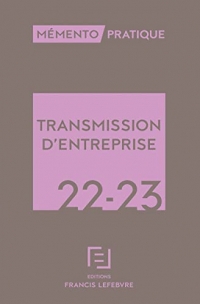 Mémento Transmission d'entreprise 2022-2023