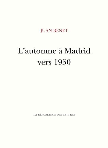 L'automne à Madrid vers 1950