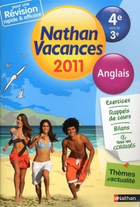 Nathan vacances - anglais de la 4e vers la 3e