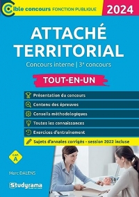 Attaché territorial – Concours interne et 3e concours: Tout-en-un