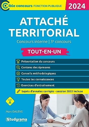 Attaché territorial – Concours interne et 3e concours: Tout-en-un