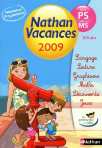 Nathan vacances de la PS vers la MS