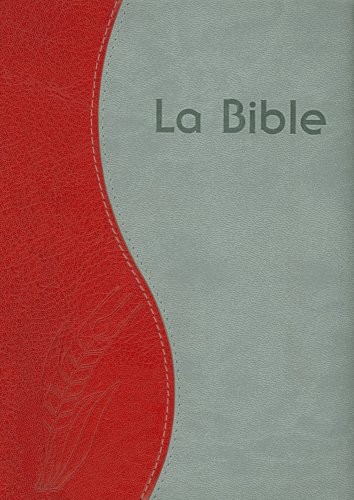 Bible du Semeur, couverture rouge et gris, fermeture à glissière, onglets, tranche argentée
