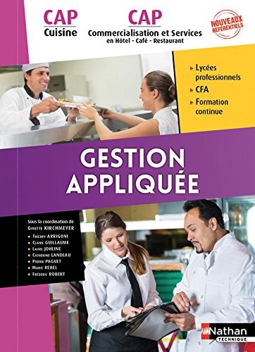 Gestion appliquées - CAP Cuisine et CAP Commercialisation et Services en HCR