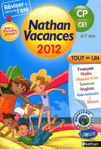 Nathan vacances du CP vers le CE1