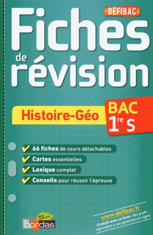 DEFIBAC FICHES HIST-GEO 1RE S