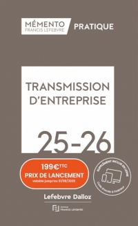 Mémento Transmission d'entreprise 2025-2026