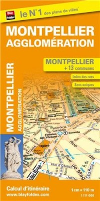 Montpellier - plan de la ville et de son agglomeration
