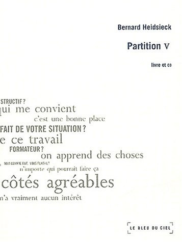 Partition V. : Avec CD