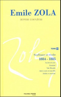 Émile Zola : Oeuvres complètes, tome 12