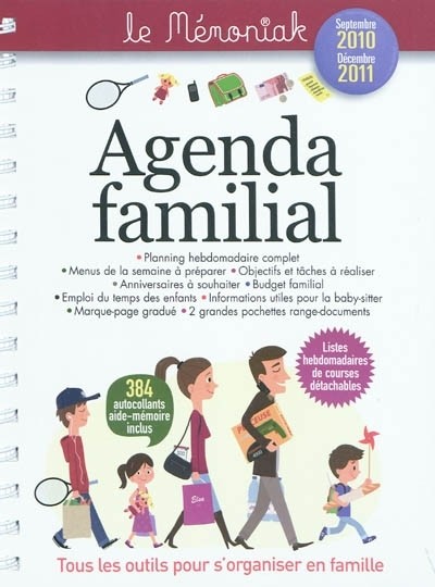 Agenda familial Mémoniak 2011