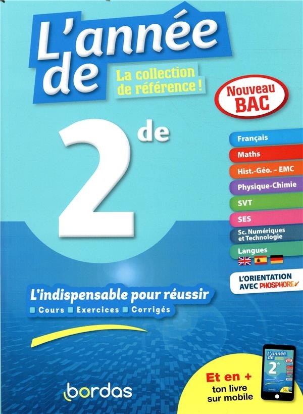 L'Année de 2de - Toutes les matières