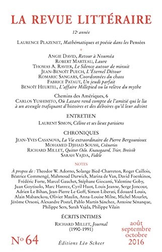 la Revue littéraire n° 64 (août-septembre-octobre 2016)