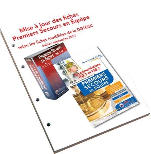 Mise à jour des fiches PSE selon les recommandations de 2019