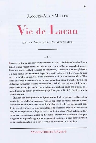 Vie de Lacan
