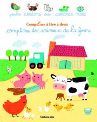 Comptines à lire à deux : Comptines des animaux de la ferme - Dès 2 ans
