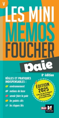 Les mini memos Foucher - Paie -8e édition - Révision