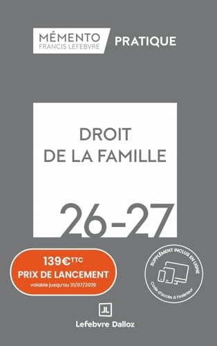Mémento Droit de la famille 2026-2027