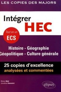Intégrer HEC – ECS – Histoire - Géographie - Géopolitique - Culture générale