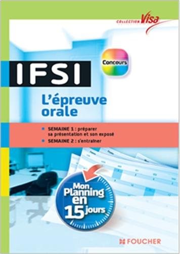 Visa - Concours IFSI - L'épreuve orale - Mon planning en 15 jours - Nº33