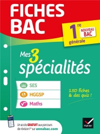 Fiches bac Mes 3 spécialités 1re générale : Maths, SES, HGGSP - Bac 2022: nouveau programme de Première