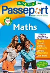 Passeport Maths De la 4e à la 3e - Cahier de vacances 2022