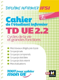 Cahier de T.D. de l'étudiant infirmier - UE 2.2 - Cycle de la vie - DEI