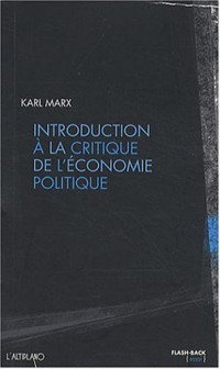 Introduction à la critique de l'économie politique